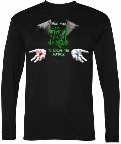 FIT To Escape The Matrix - Black Long Sleeve